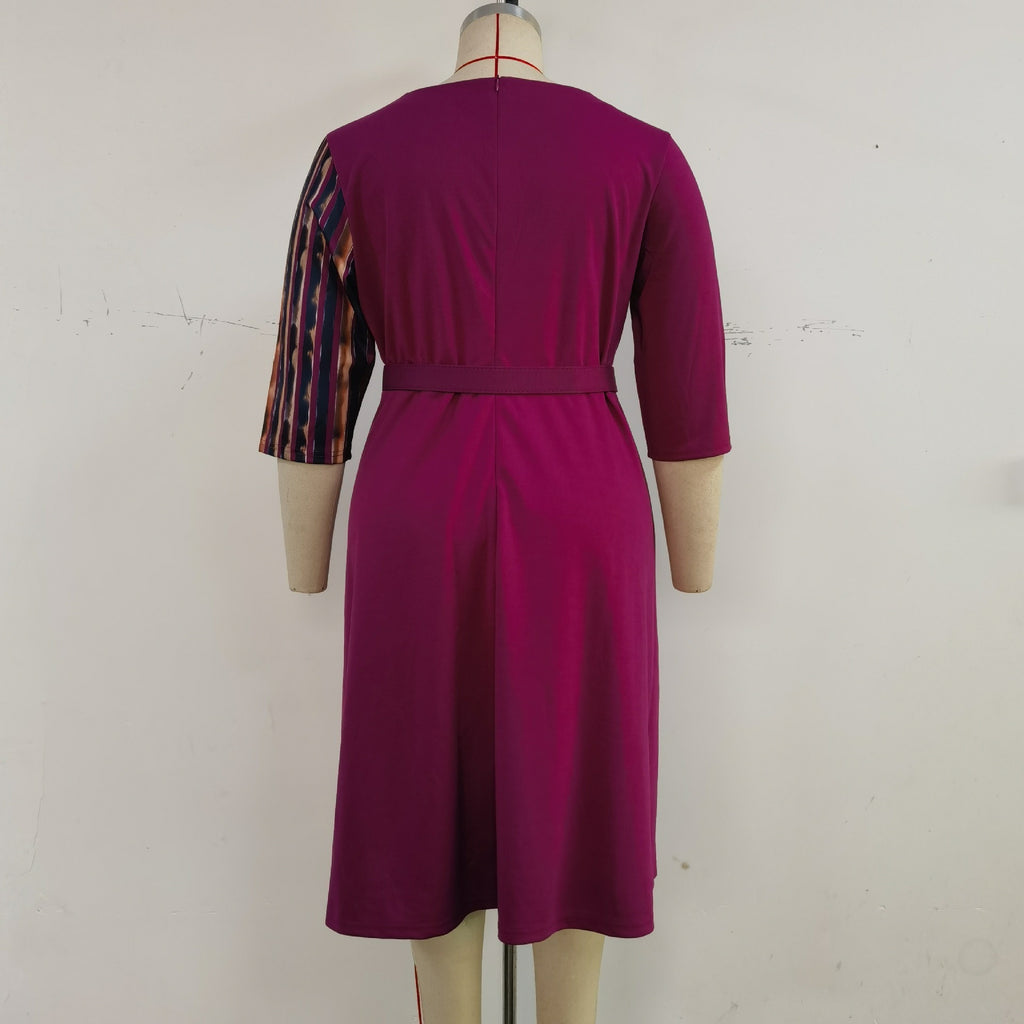 Plus Size Women's Clothing New Printed Dress