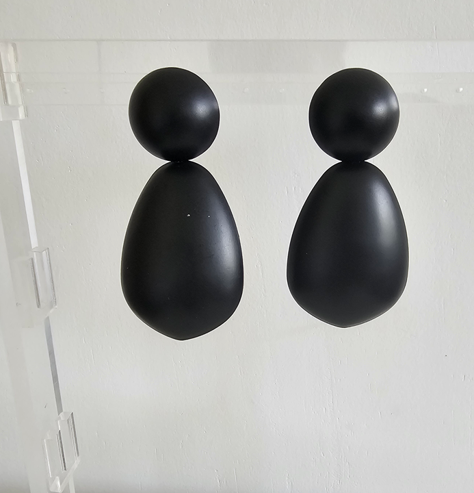 Big Steel Earings for Pierced Ear