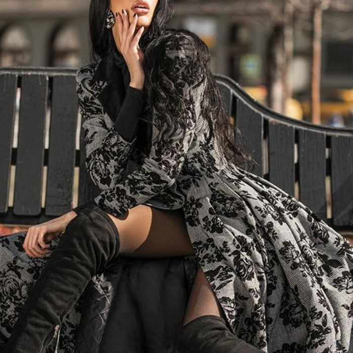 Vintage Lace Stitching Plus Size Dress